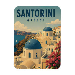 Santorin Griechenland Caldera Ägäische Insel Reise Magnet