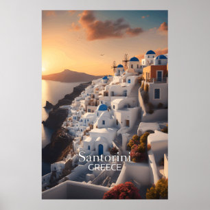 Santorin, Griechenland: Ein unvergessliches Urlaub Poster