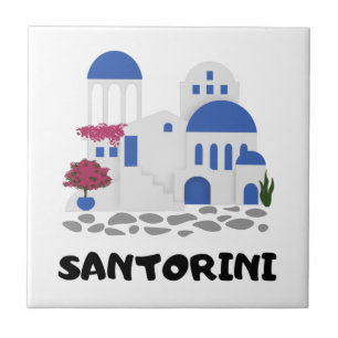 Santorin Griechenland    Fliese