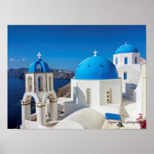 Santorin, Griechenland Foto Print Poster