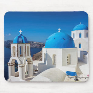 Santorin, Griechenland Fotodruck Mousepad