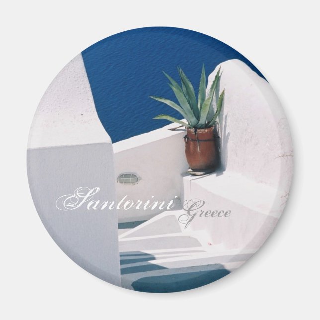 Santorin, Griechenland Magnet (Vorne)