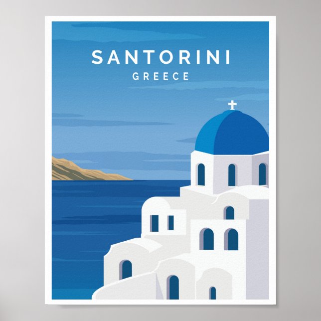 Santorin Griechenland Poster (Vorne)
