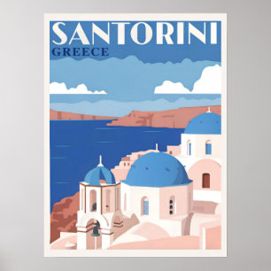 Santorin Griechenland Poster