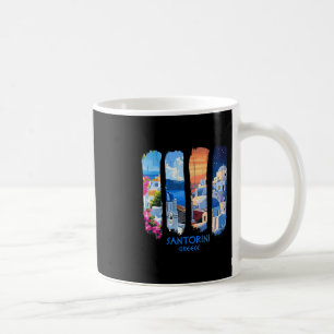 Santorin Griechenland Thira Pinselstrich Reise Sou Kaffeetasse