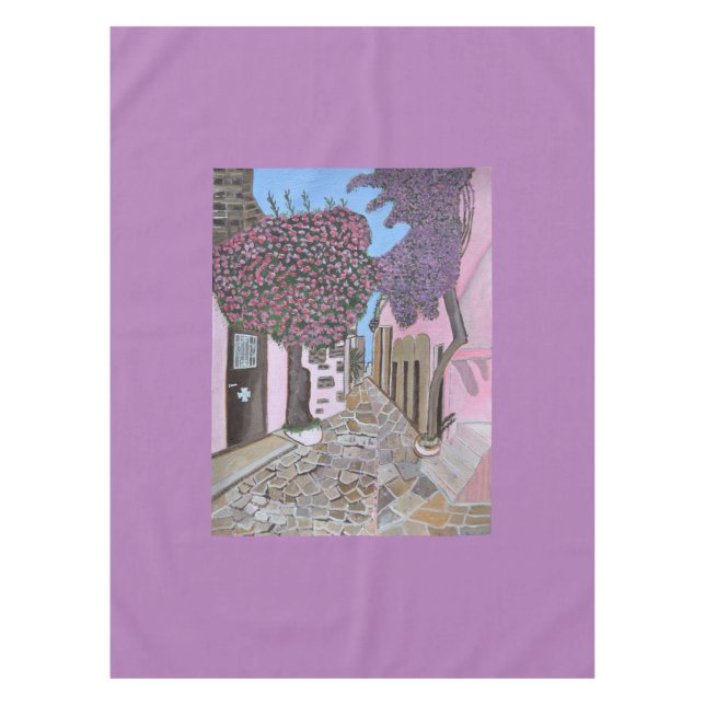 Santorin, Griechenland Tischdecke (Vorderseite)