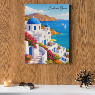 Santorin Griechenland Vintage Europa Urlaub Reise Poster