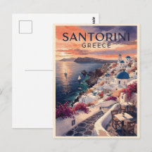 Santorin Griechenland Vintage Reise
