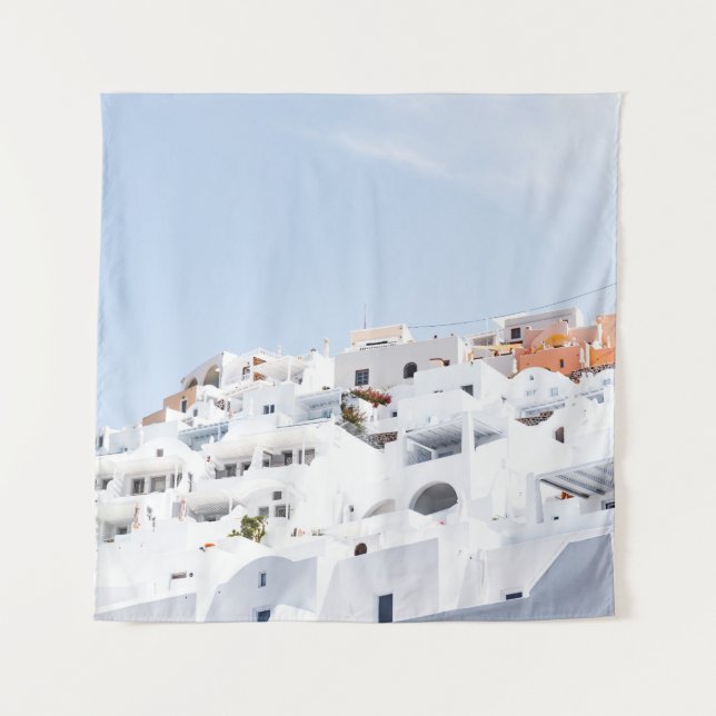 Santorin, Griechenland Wandteppich (Vorderseite)