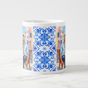 Santorin, griechisch, romantische Abfahrt Jumbo-Tasse