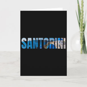 Santorin Griechische Insel Ägäisches Meer Griechen Karte