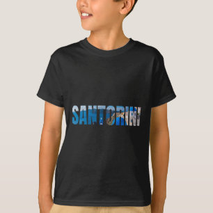 Santorin Griechische Insel Ägäisches Meer Griechen T-Shirt