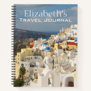 Santorin im NachmittagsSun-Notebook Notizbuch