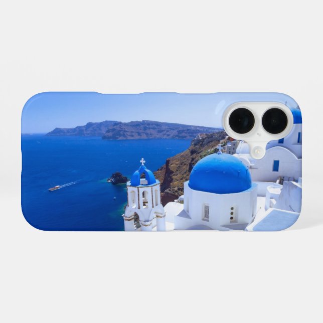 Santorin iPhone 16 Hülle (Rückseite (Horizontal))