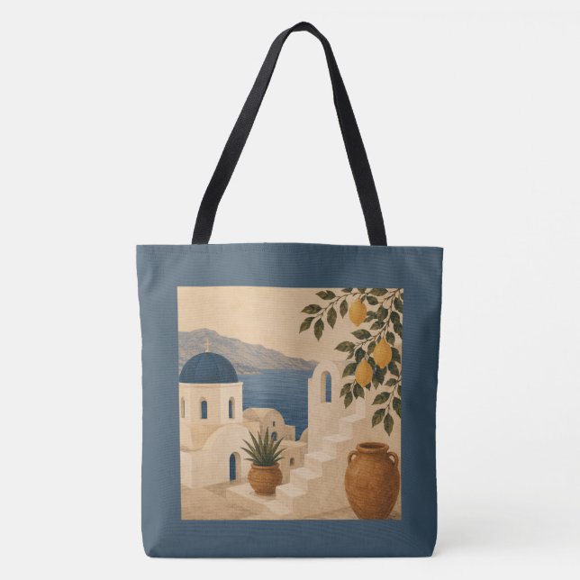 Santorin-Zitronenbaum-Tasche (Vorderseite)