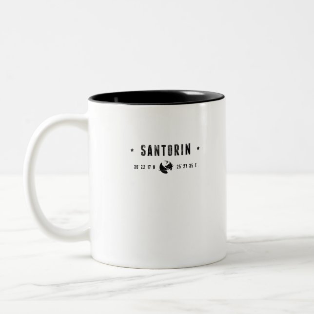 Santorin Zweifarbige Tasse (Links)