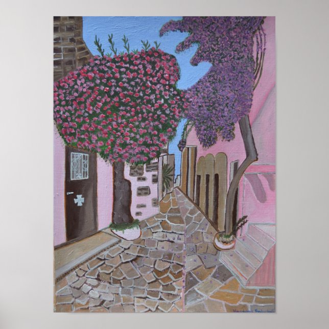 Santorini 2 Griechenland Poster (Vorne)