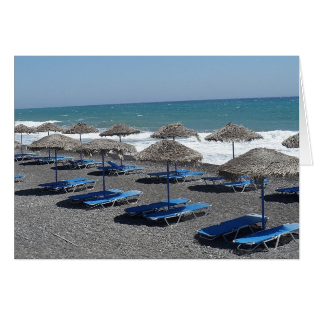 Santorini Beach, Griechenland (Vorderseite (Horizontal))