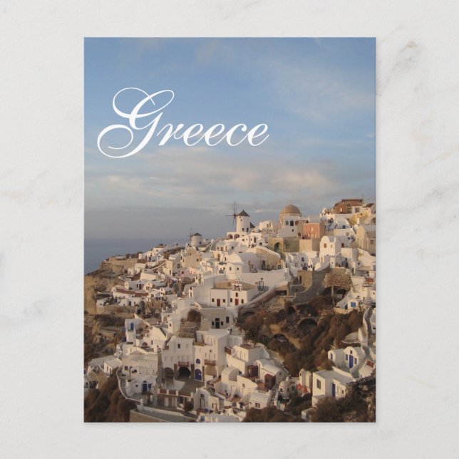 Santorini Beauty, Griechenland Postkarte (Vorderseite)