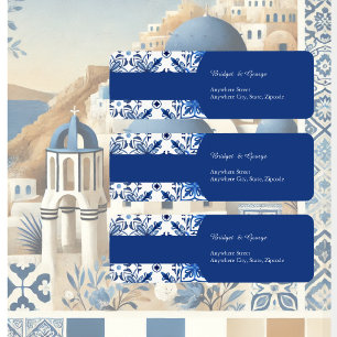 Santorini Blau-Mittelmeer-Hochzeitsrede
