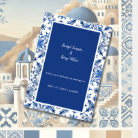 Santorini Blauer griechische Hochzeit