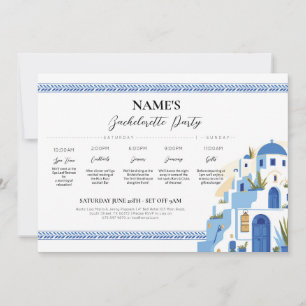 Santorini Brautparty Griechenland Griechenland Gri Einladung