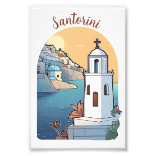 Santorini erkunden, Griechenland Fotodruck