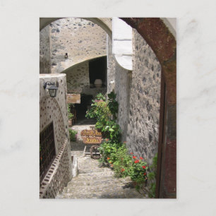 Santorini Fira Postkarte