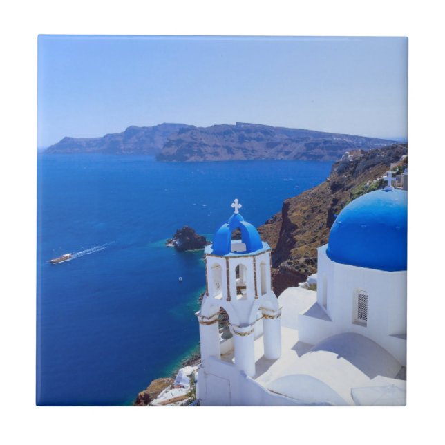 Santorini Fliese (Vorderseite)