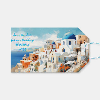 Santorini Gift Tag Geschenkanhänger