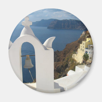 Santorini-Glockenturm am Nachmittag Magnet