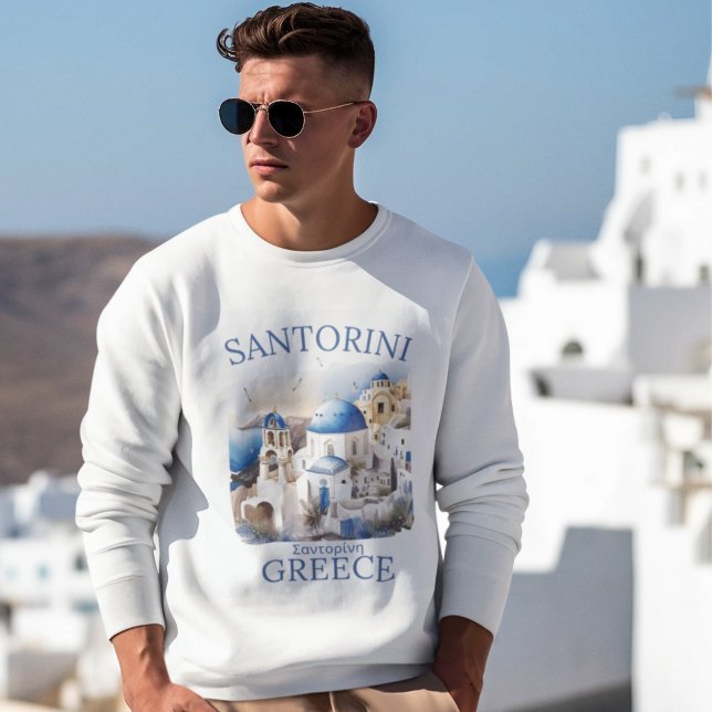 Santorini Greece Beautiful Paradise Sweatshirt (Von Creator hochgeladen)
