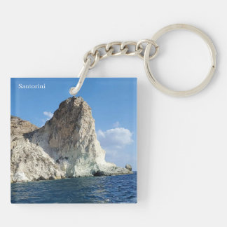 Santorini Greece Souvenir Acrylic Keychain Schlüsselanhänger
