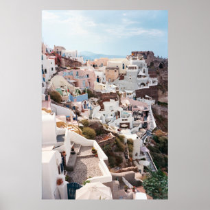 SANTORINI GRIECE POSTER