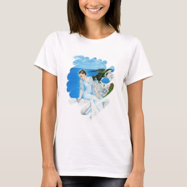 Santorini Grieche-T - Shirt (Vorderseite)