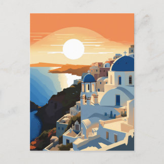 SANTORINI GRIECHENLAND #1 POSTKARTE