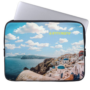 Santorini, Griechenland Beach House Laptopschutzhülle