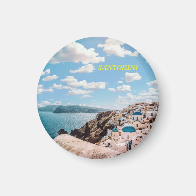 Santorini, Griechenland Beach House Magnet (Vorne)