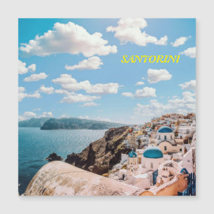 Santorini, Griechenland Beach House Magnetkarte