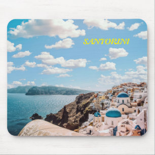 Santorini, Griechenland Beach House Mousepad