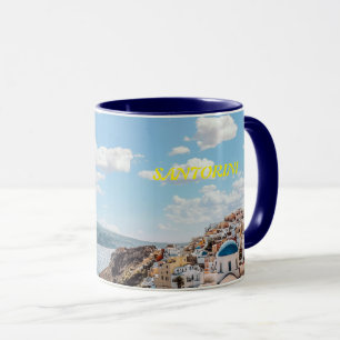 Santorini, Griechenland Beach House Tasse