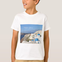 Santorini, Griechenland, Dorf Oia, Shirt des Kinde