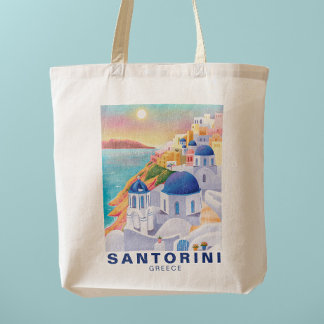 Santorini Griechenland - Europa Art Destination Tr Tragetasche