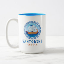 Santorini, Griechenland Griechisches Schiff Design