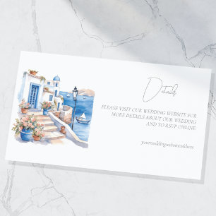 Santorini Griechenland Hochzeiten Details Begleitkarte