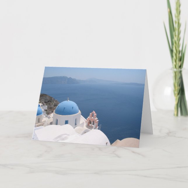 Santorini Griechenland Karte (Vorderseite)