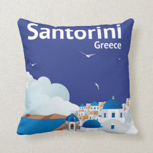 Santorini Griechenland Kissen