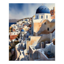 Santorini Griechenland Landschaft Reisen Kunst dru