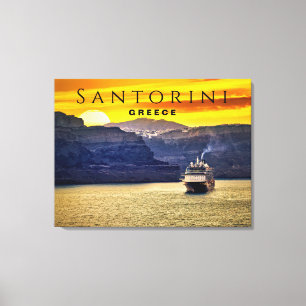 Santorini, Griechenland Leinwanddruck