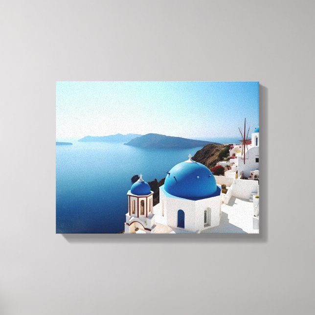 Santorini Griechenland Leinwanddruck (Vorderseite)